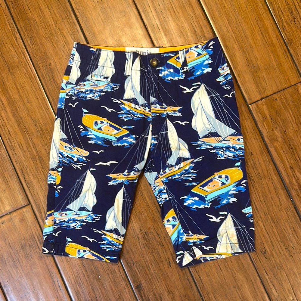 Johnnie O Johnnie B Boys Nautical Shorts Size 24 Waist EUC Navy Boats Tween